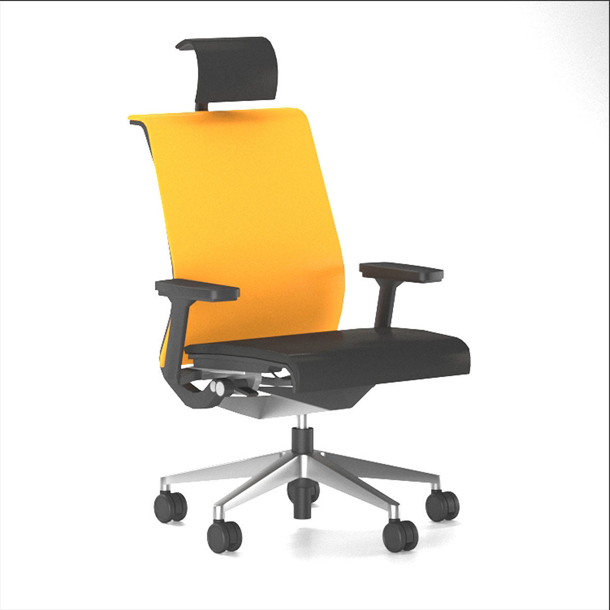 Think Chair by Steelcase Low-poly 3D model_2