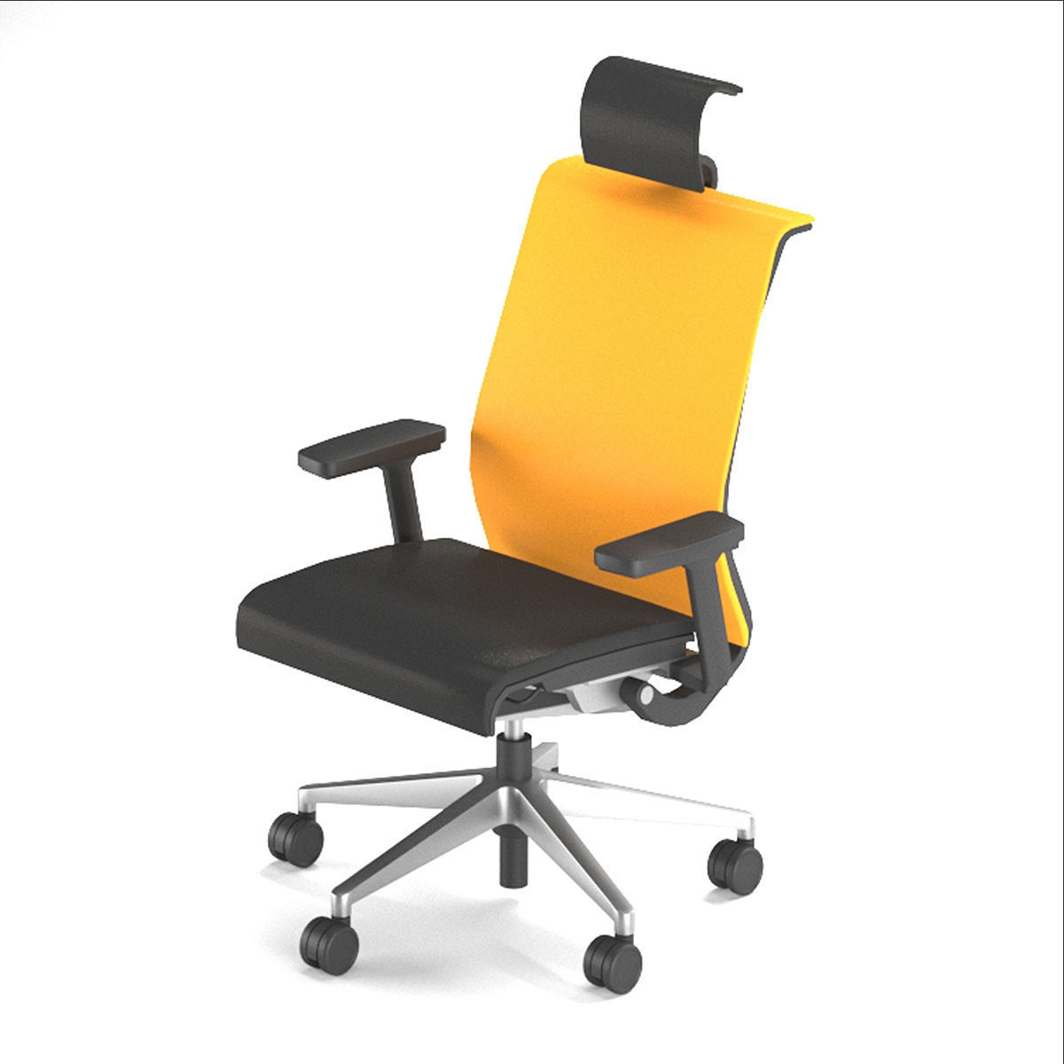 Think Chair by Steelcase Low-poly 3D model_1