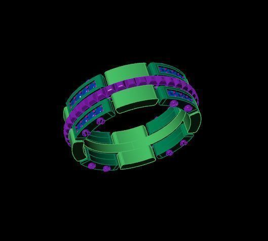 Rings 3D print model_2