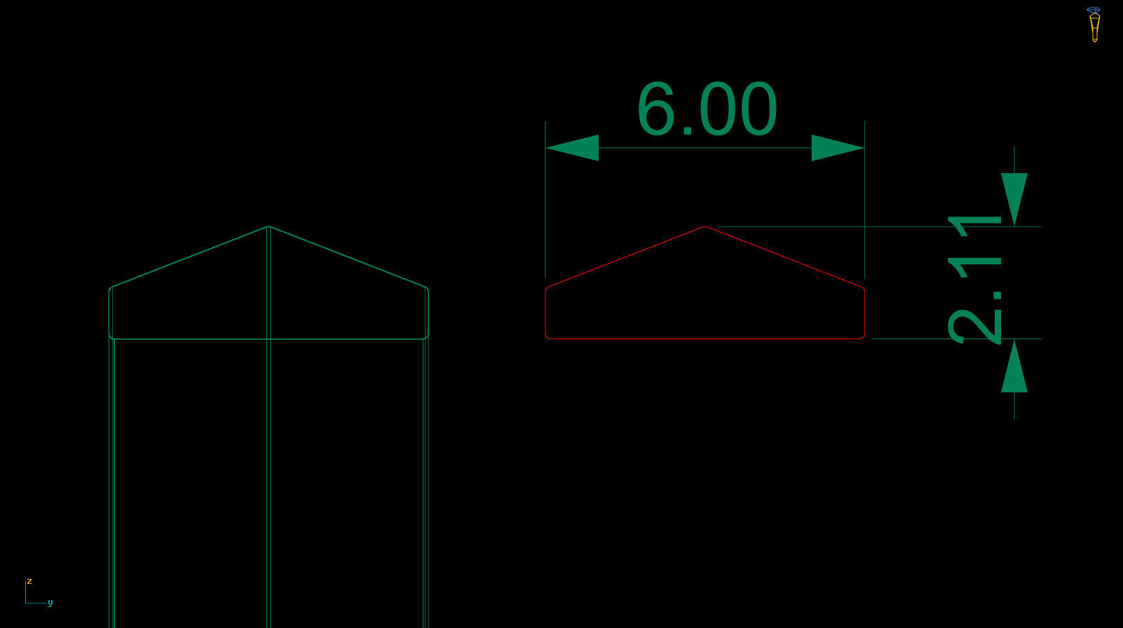 Apex profile Wedding Ring 6 mm Wide US Sizes 3D print model_10
