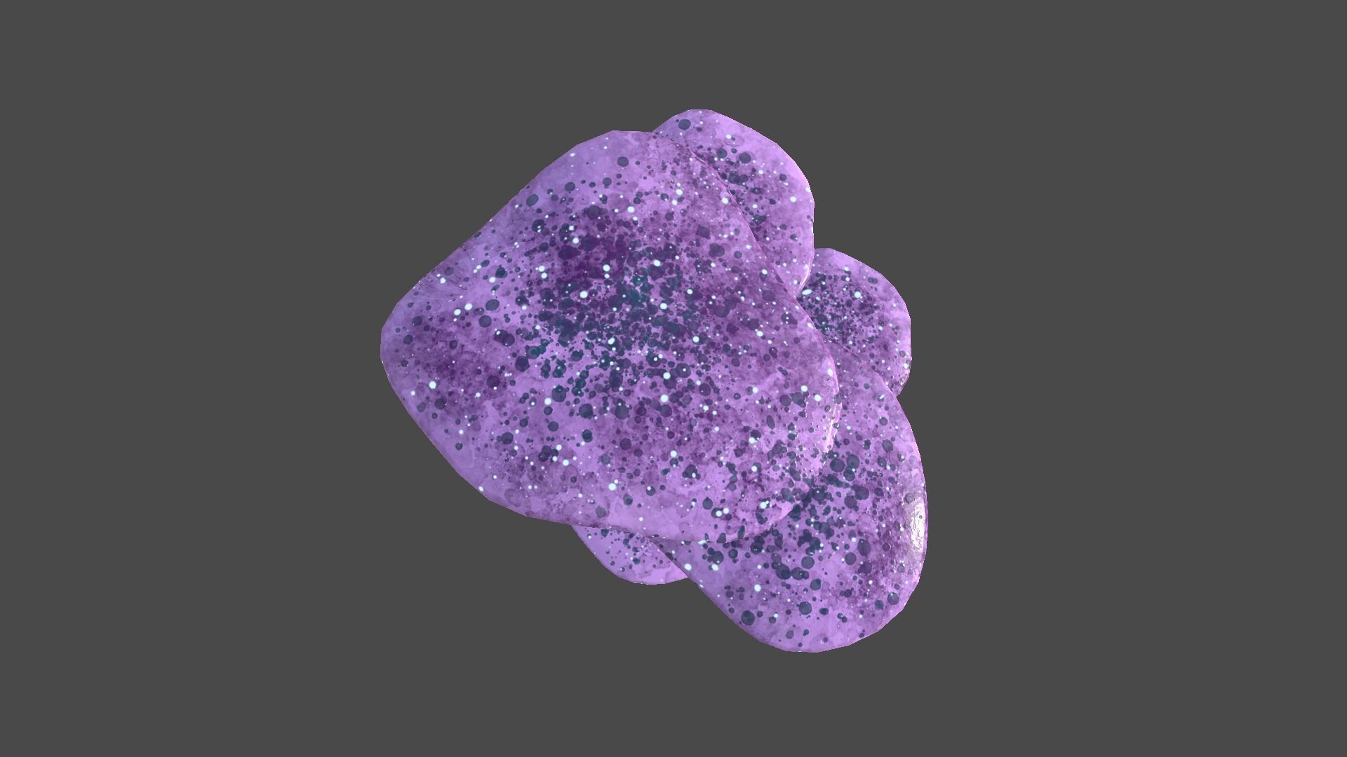 Fantasy Mushroom I01 Blue Purple - Scene Backdrop Design Low-poly 3D model_4