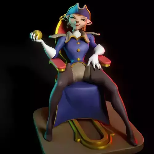 Captain Amelia from Treasure Planet 3D print model