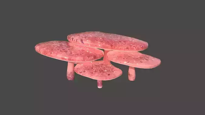 Fantasy Mushroom I03 Red - Scene Backdrop Design Low-poly 3D model