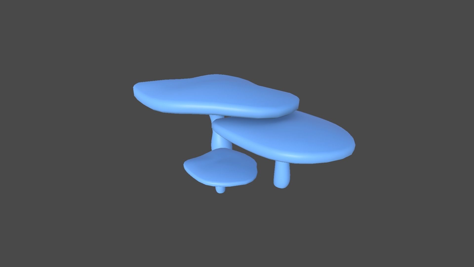 Fantasy Mushroom I04 Green - Scene Backdrop Design Low-poly 3D model_10