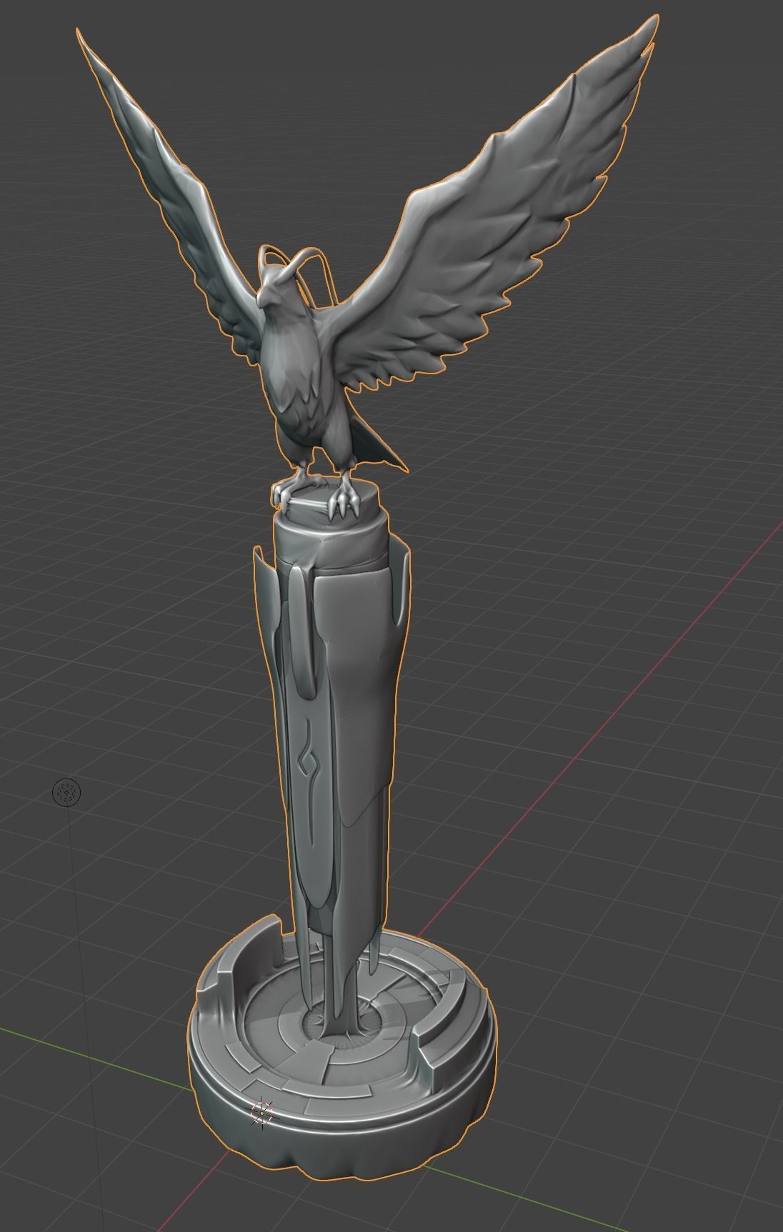 Great Eagle Statue 3D Model The Key to Palworld Fast Travel 3D print model_2