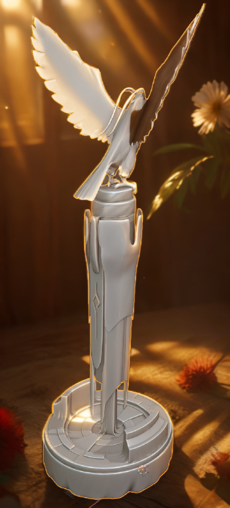 Great Eagle Statue 3D Model The Key to Palworld Fast Travel 3D print model_1