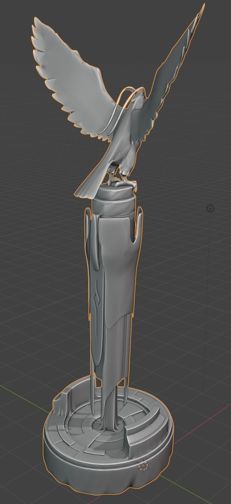 Great Eagle Statue 3D Model The Key to Palworld Fast Travel 3D print model_3