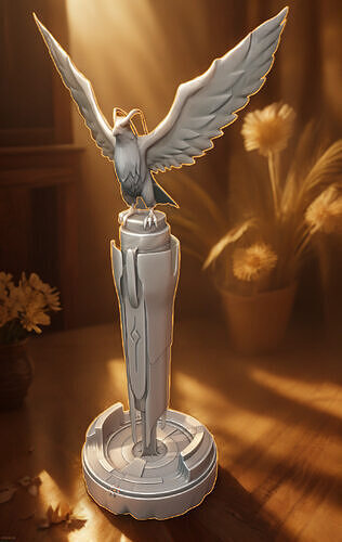  Great Eagle Statue 3D Model The Key to Palworld Fast Travel 3D print model