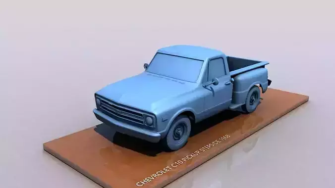 Chevy C10 Pickup Stepside 1968 3D print model