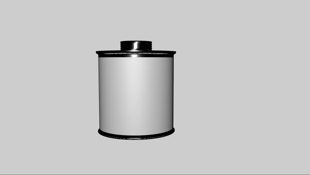 PVC CEMENT CAN Free 3D model