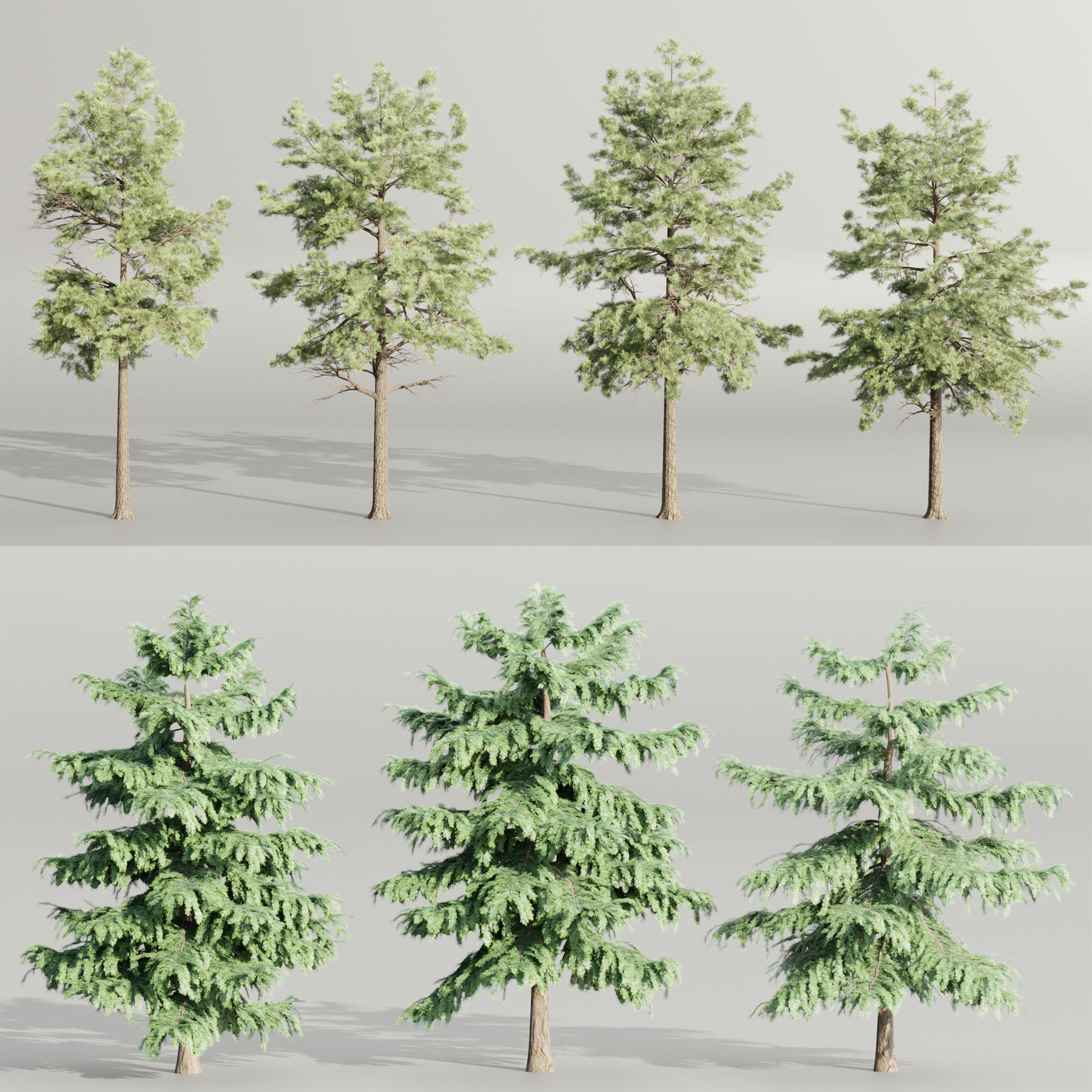 50 Tree Models Collection-Blender 3D model_1