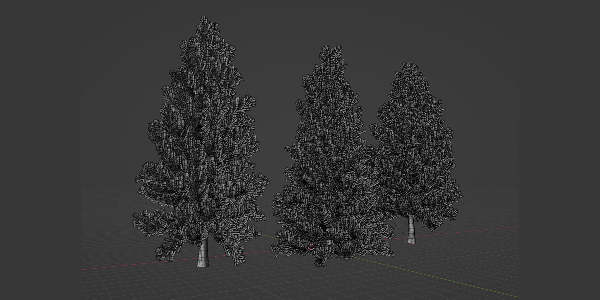 50 Tree Models Collection-Blender 3D model_76
