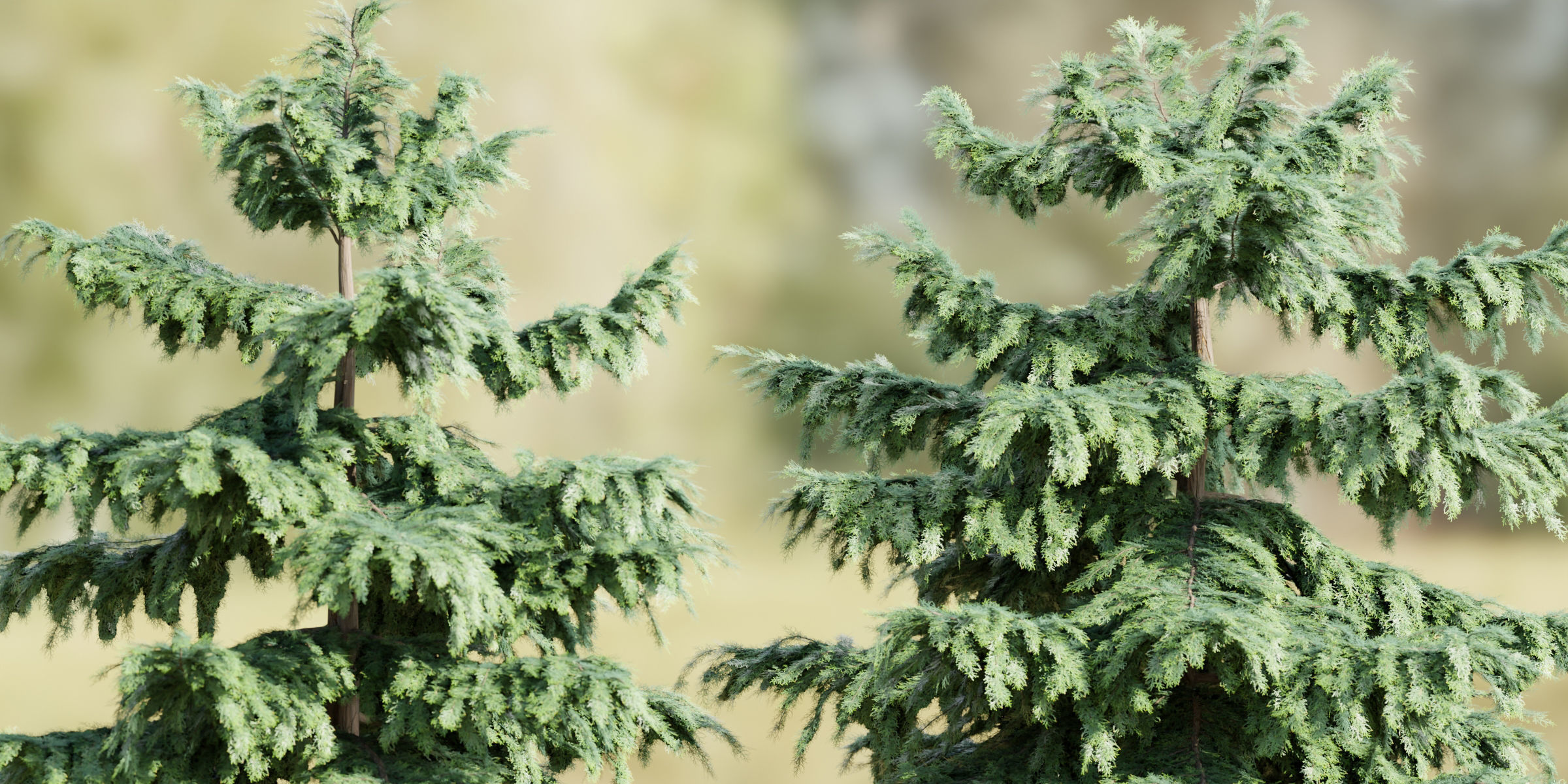 50 Tree Models Collection-Blender 3D model_7