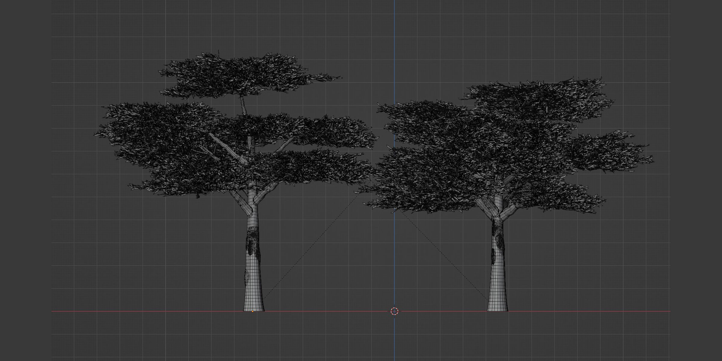 50 Tree Models Collection-Blender 3D model_75
