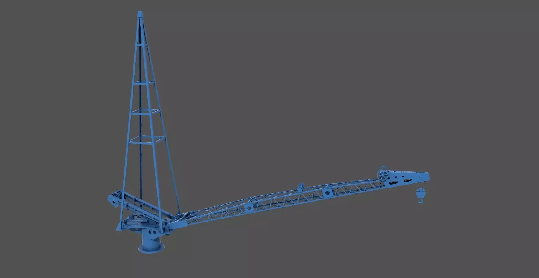 Yamato aircrafts stern Crane - Personal license - 1-100 scale 3D print model_0