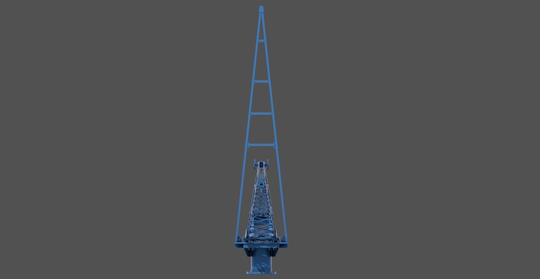 Yamato aircrafts stern Crane - Personal license - 1-100 scale 3D print model_5