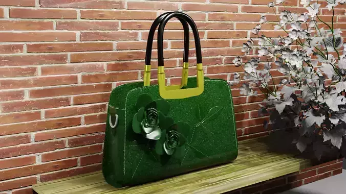luxurious bag Low-poly 3D model
