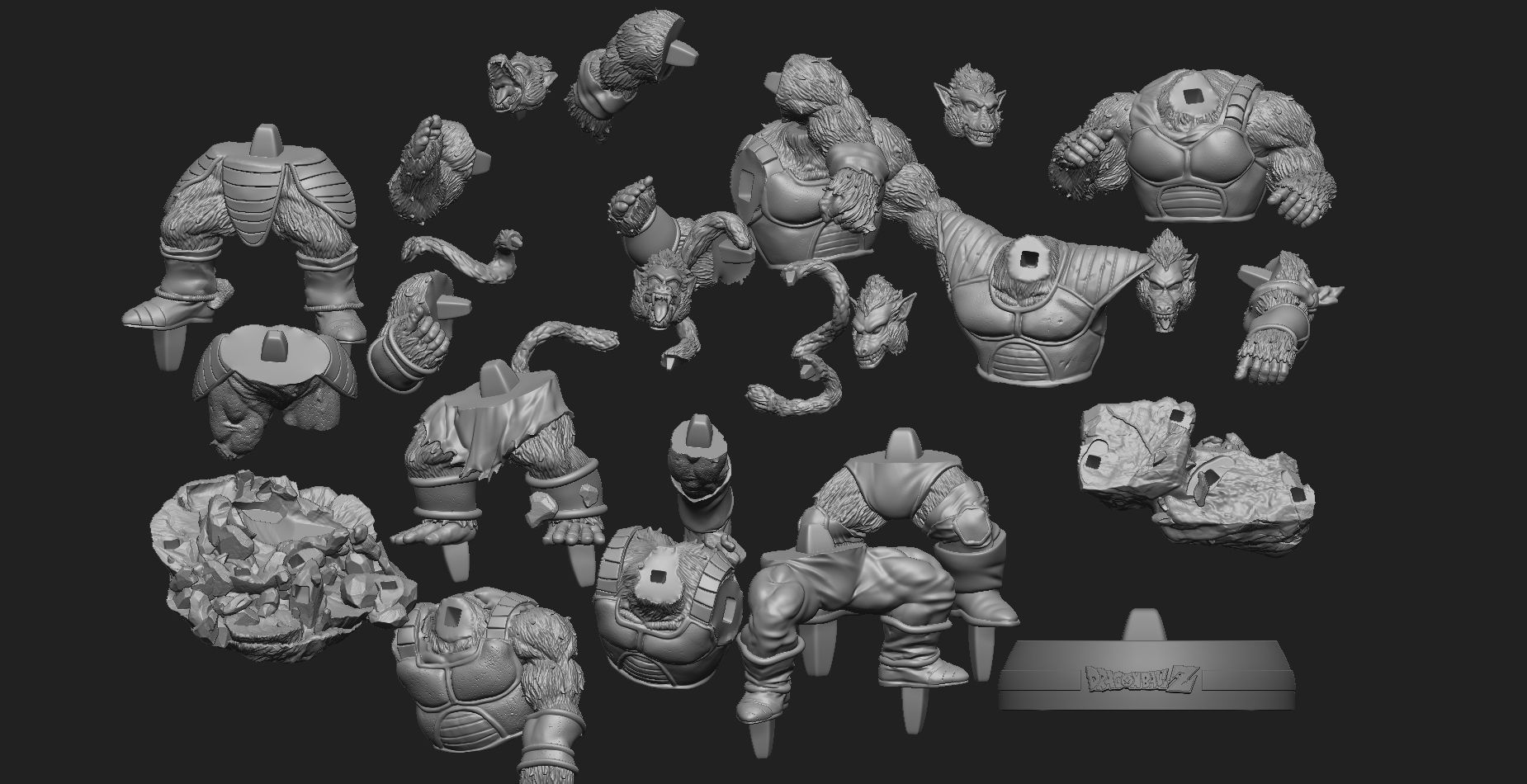 Team bardock ozarus 3D print model_3