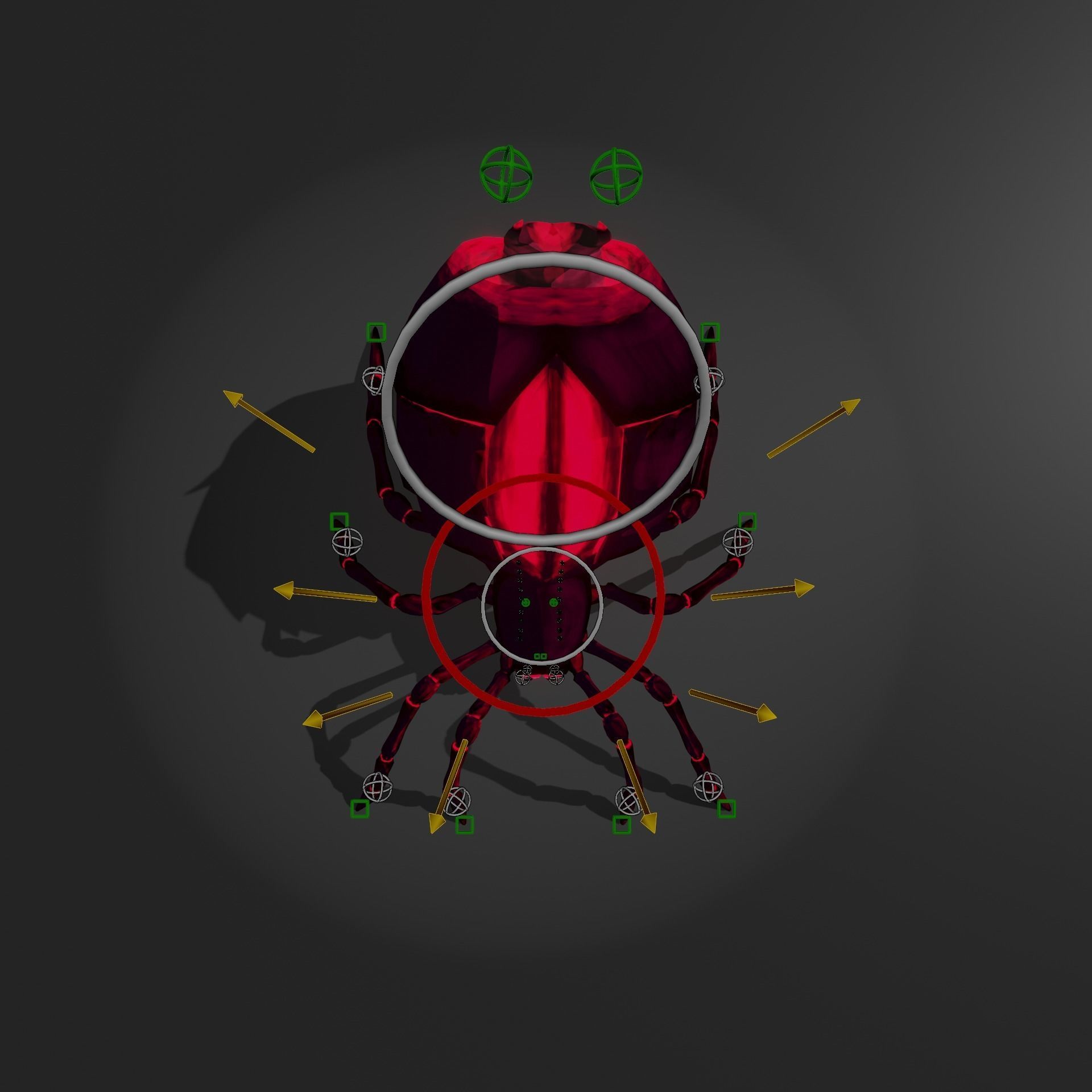 The Devour Spider - Rigged and Animated Low-poly 3D model_14