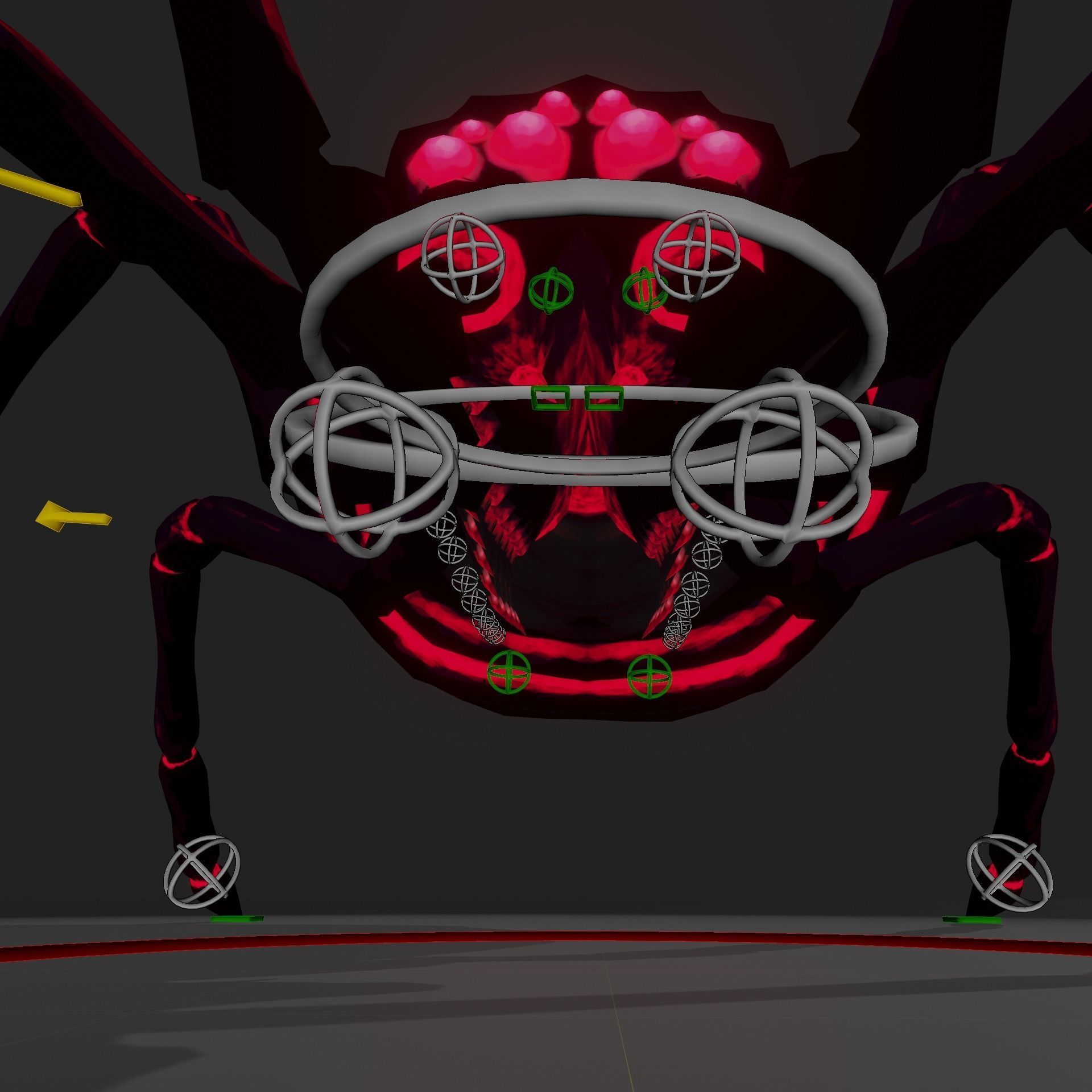 The Devour Spider - Rigged and Animated Low-poly 3D model_15