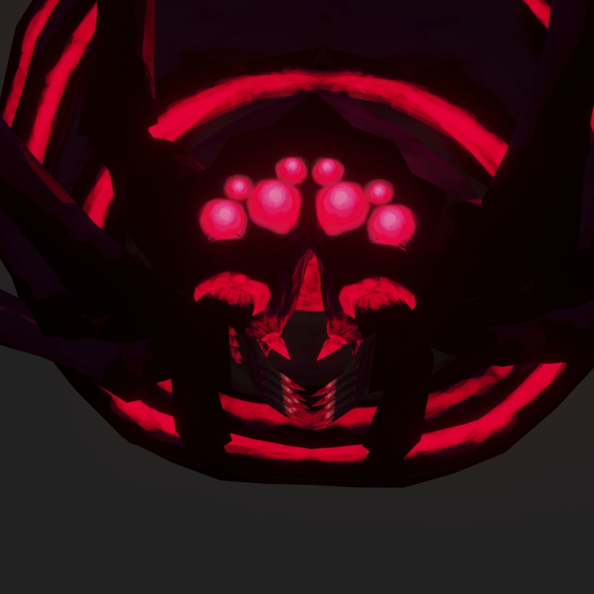 The Devour Spider - Rigged and Animated Low-poly 3D model_9