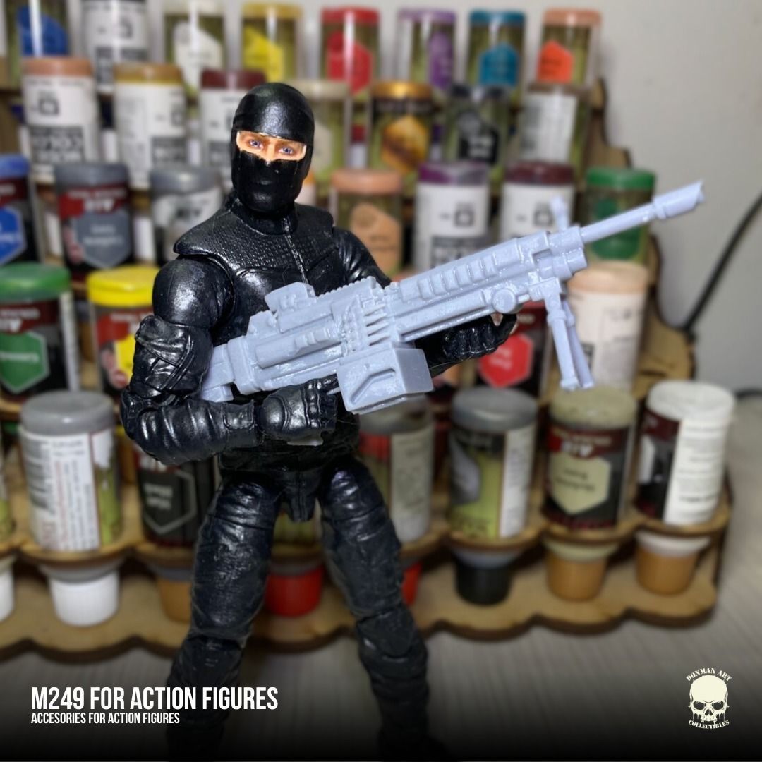 M249 accessory 3D printable files for Action Figures 3D print model_1