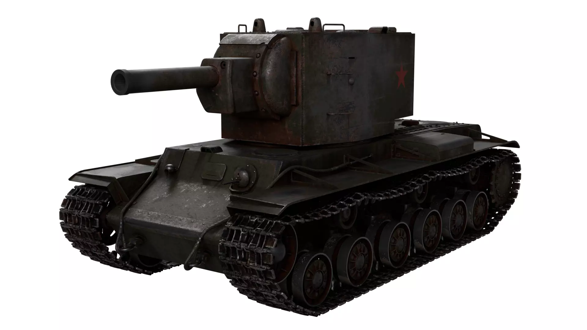 Kliment Voroshilov tank 3D model_0