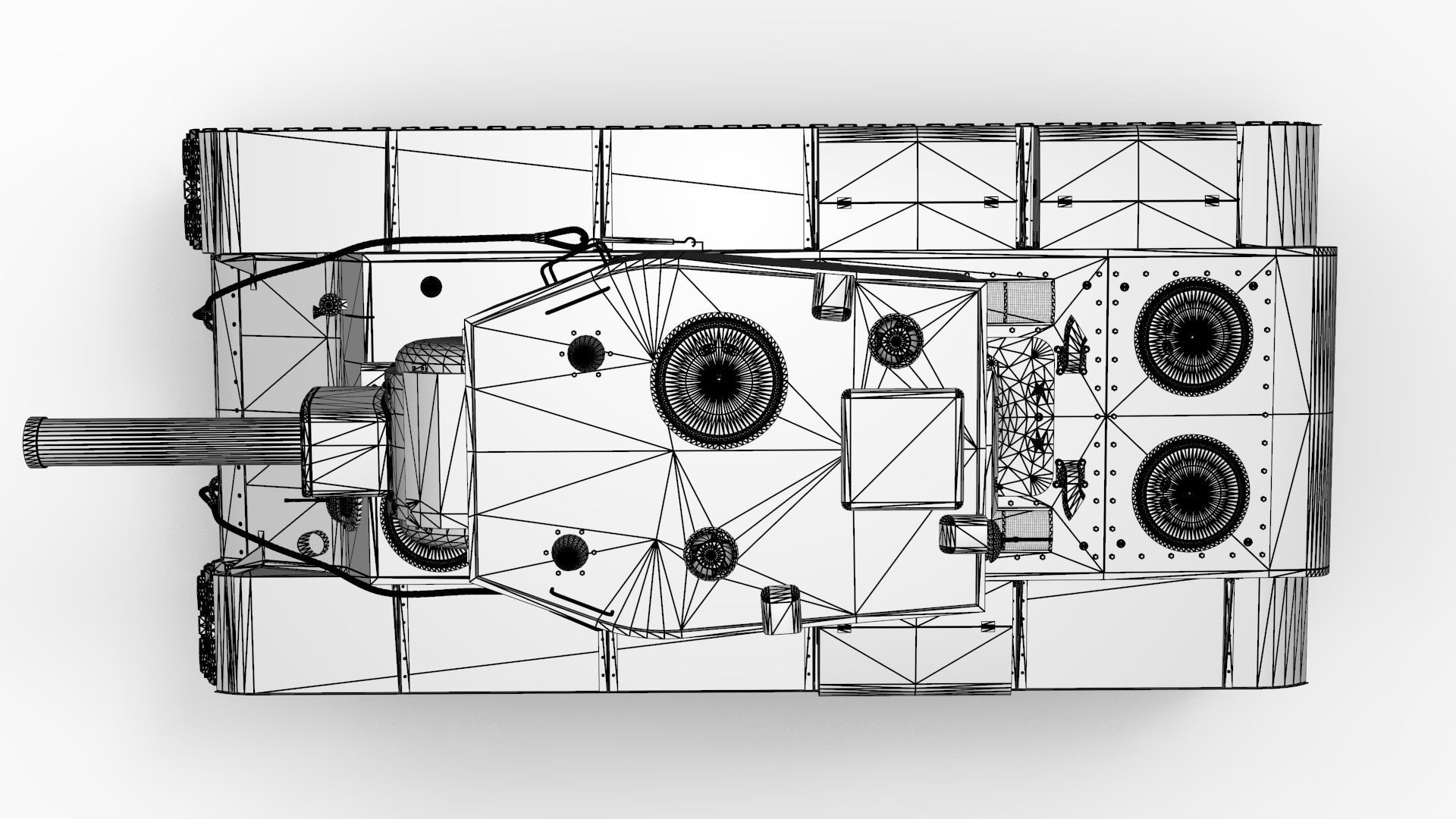 Kliment Voroshilov tank 3D model_17