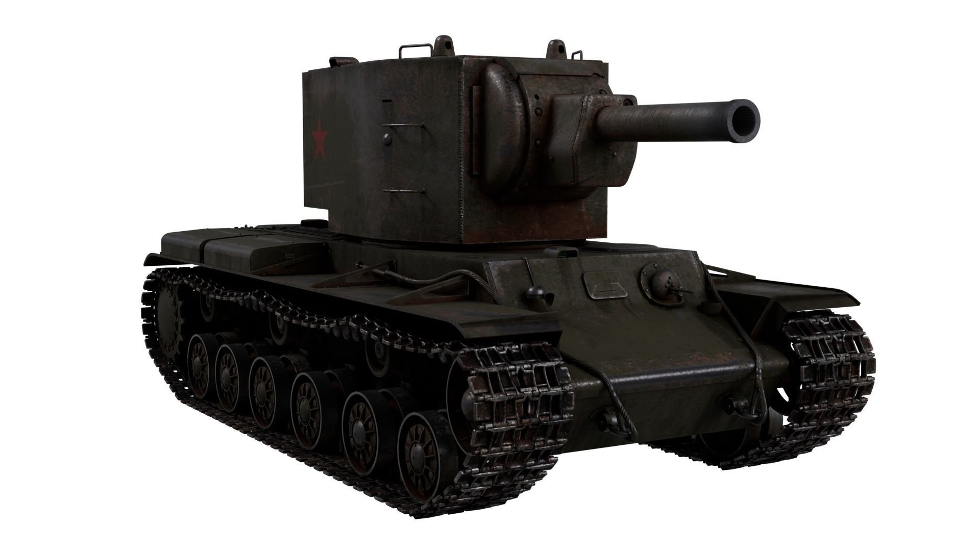 Kliment Voroshilov tank 3D model_6