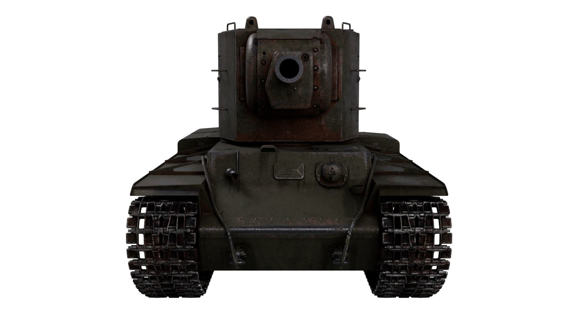 Kliment Voroshilov tank 3D model_7