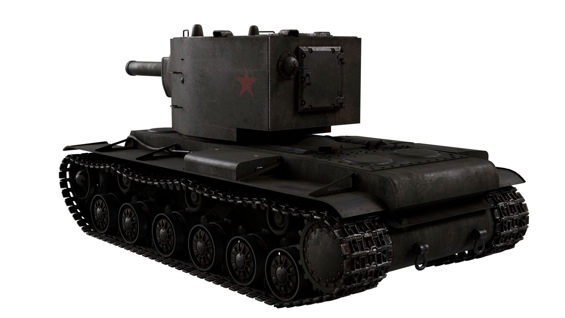 Kliment Voroshilov tank 3D model_2