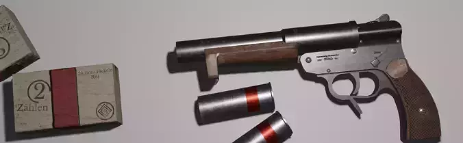Walther Model SLD Free low-poly 3D model