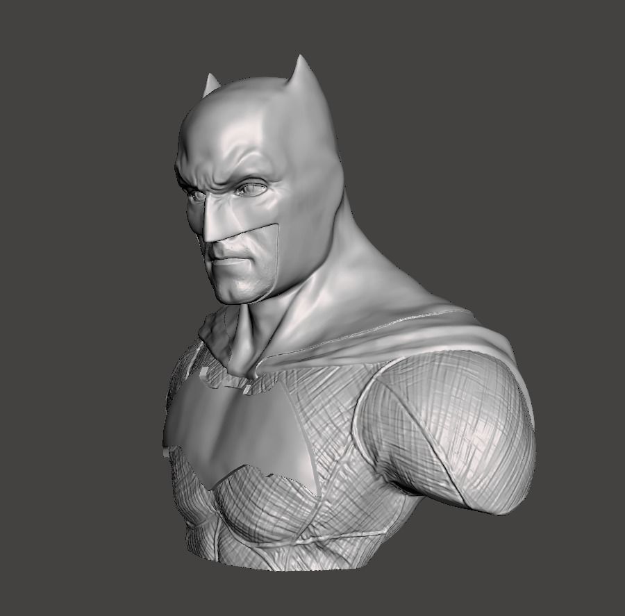 Batman Bust Hollow 3d Model STL for 3d printing 3D print model_1