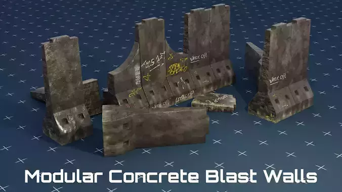 Modular Concrete Blast Walls