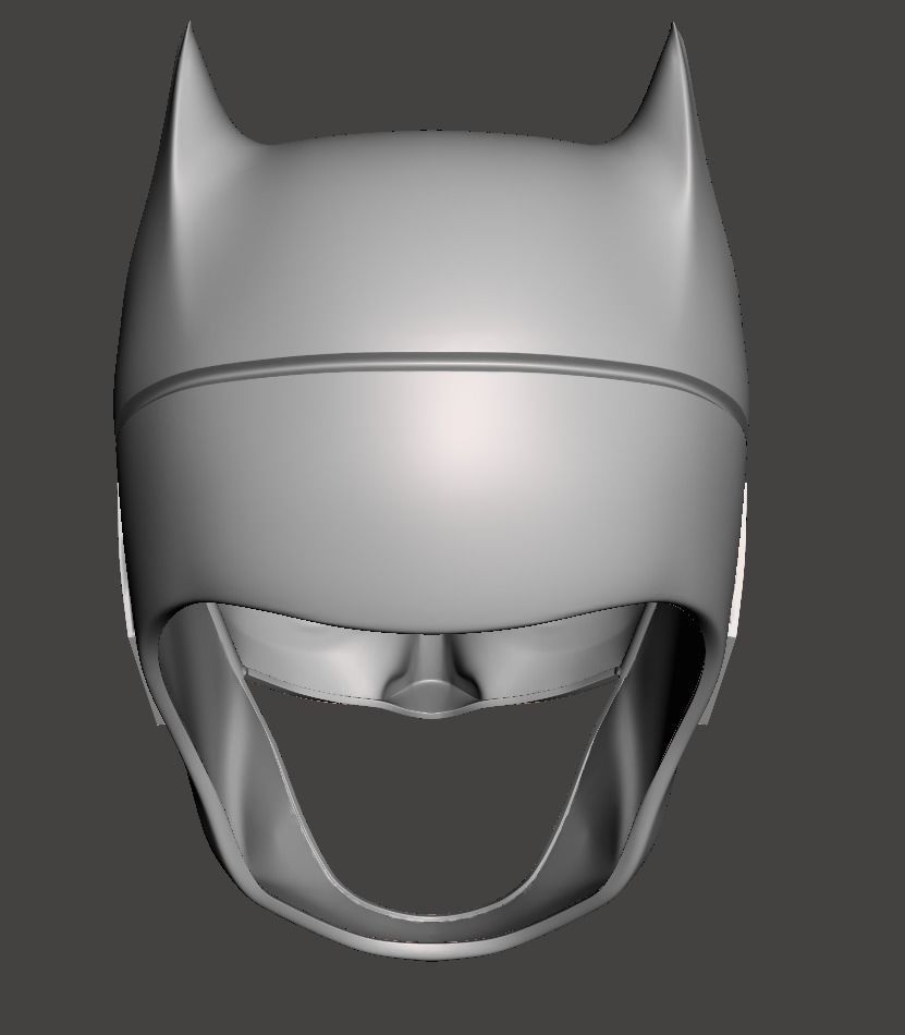Batman justice league Cowl Helmet STL 3d model  3D print model_3