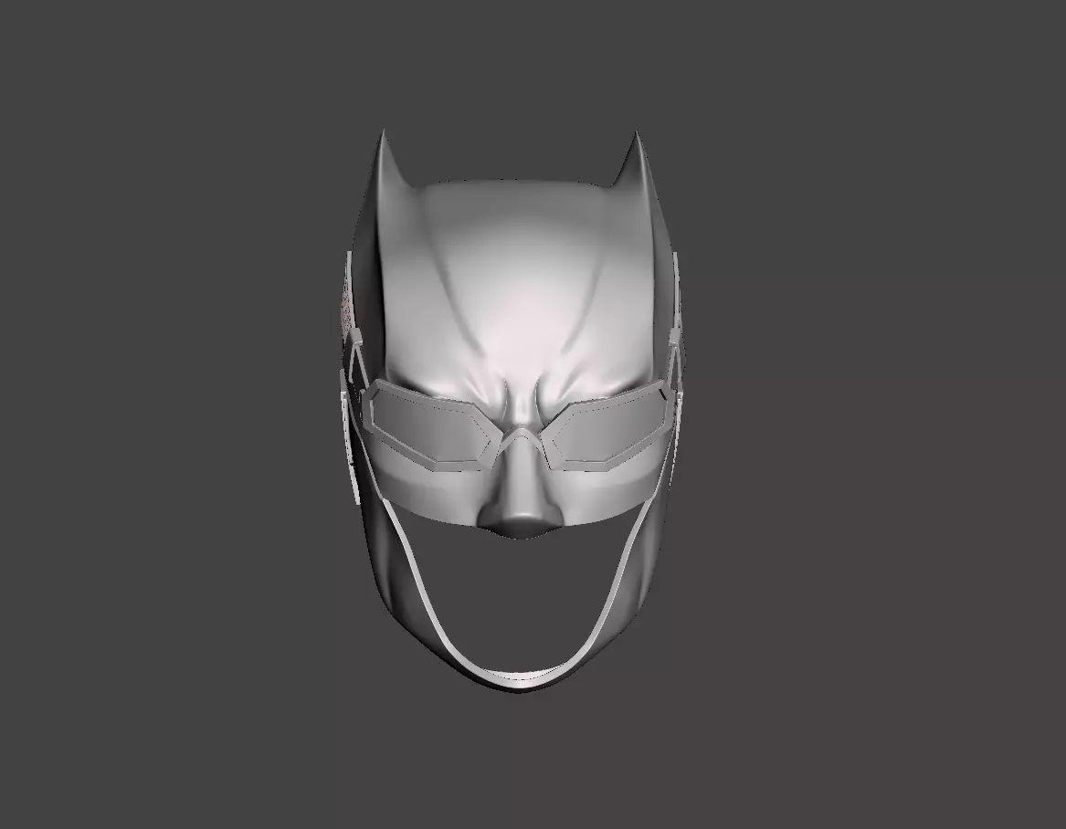 Batman justice league Cowl Helmet STL 3d model  3D print model_0