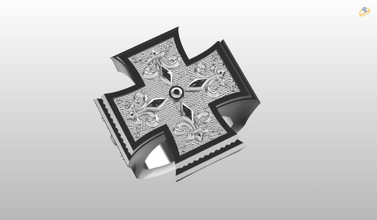 Mens Ring 3D print model  3D print model_2