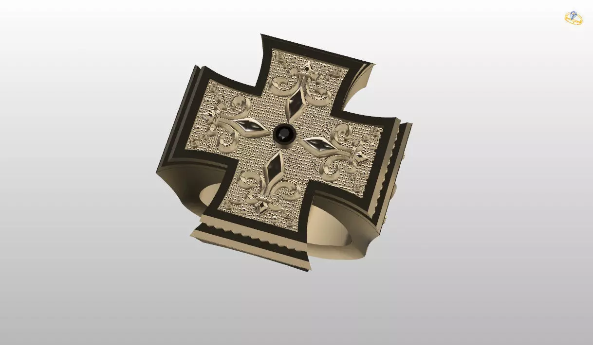 Mens Ring 3D print model  3D print model_0