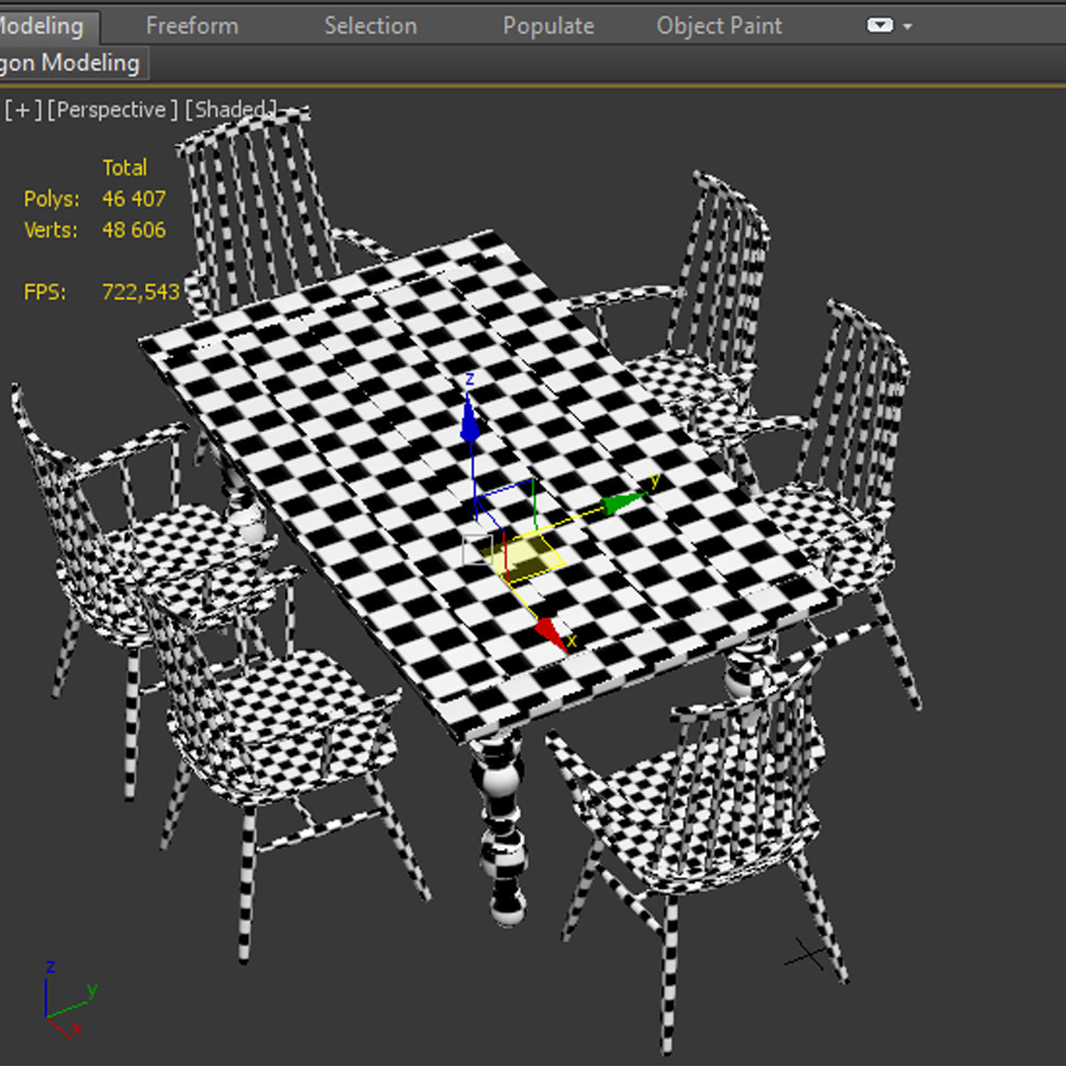 Dining set 43 3D model_6