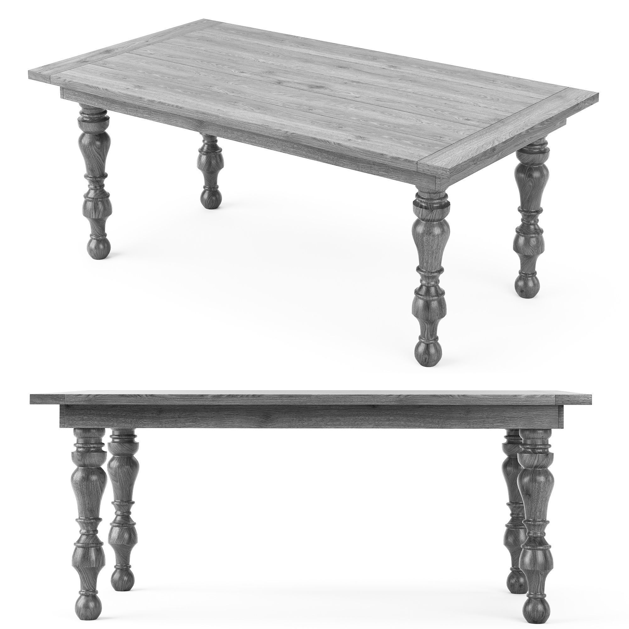 Dining set 43 3D model_3