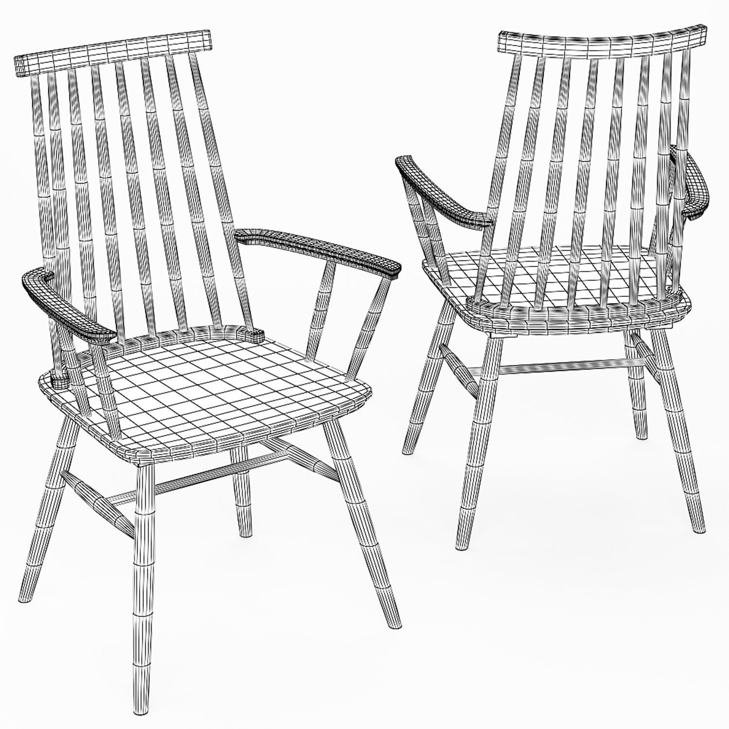 Dining set 43 3D model_4