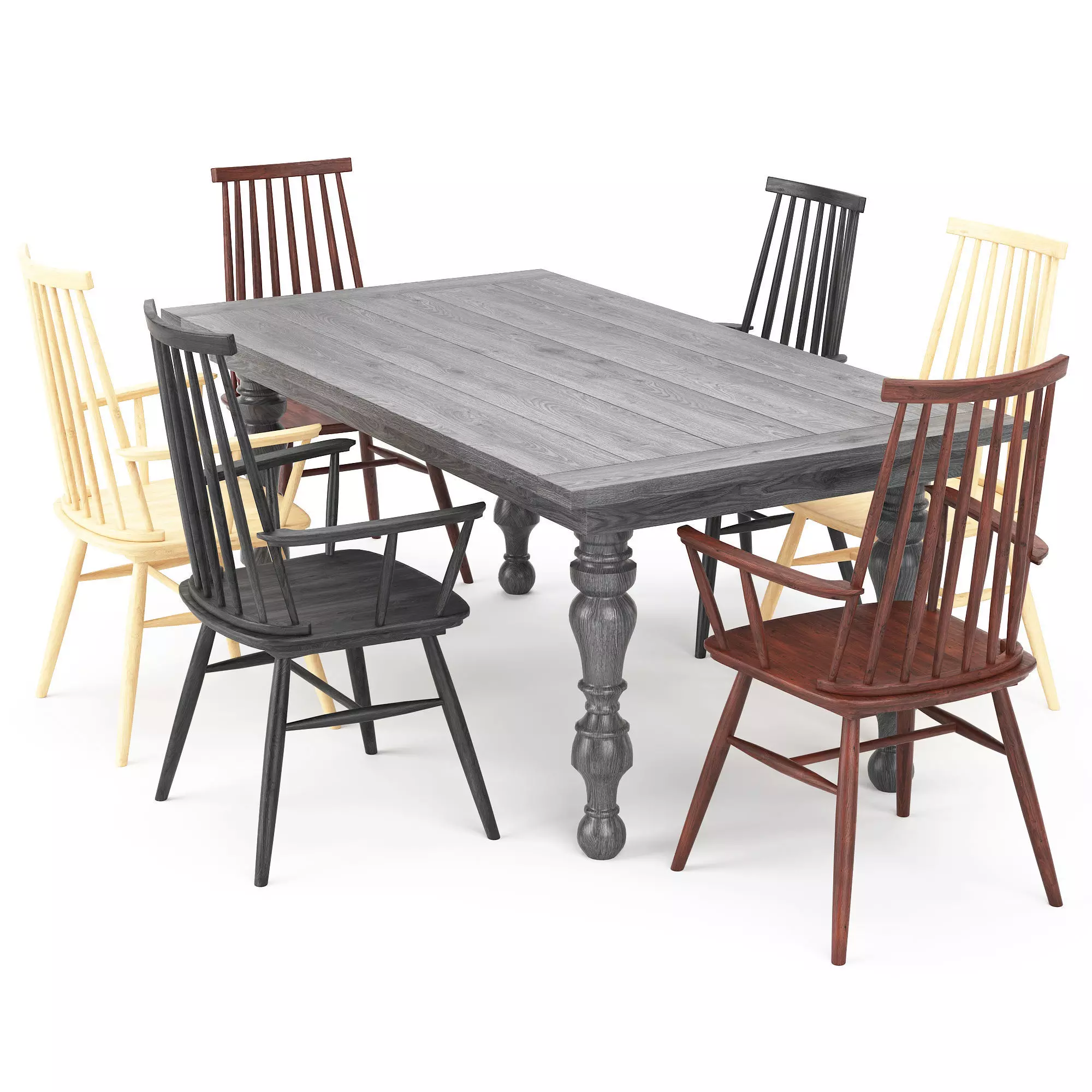 Dining set 43 3D model_0