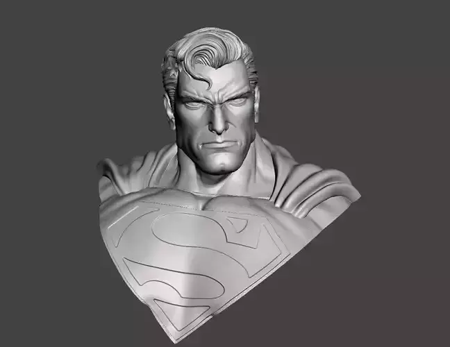 Superman Bust 3d model for 3d Printing STL 3D print model