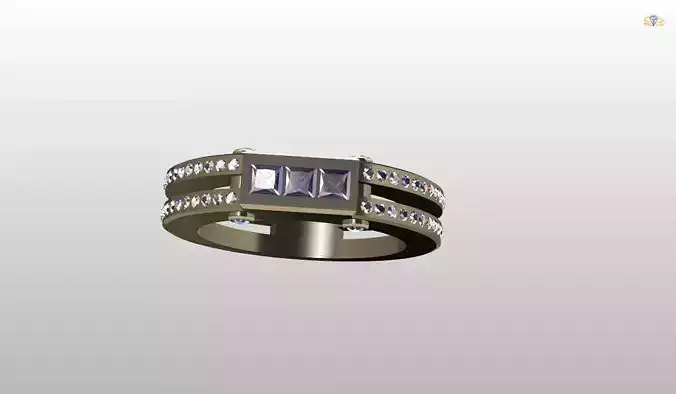 Mens Ring 3D print model 