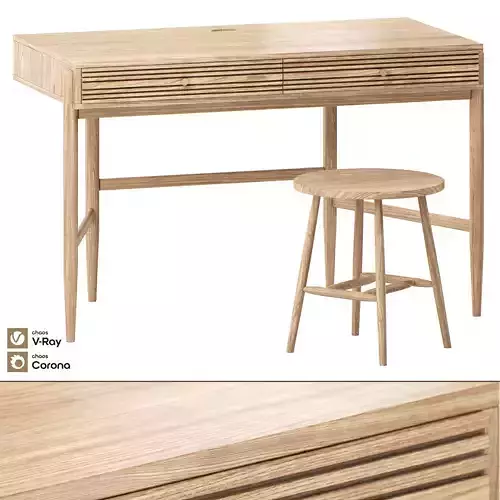 La Redoute Interieurs Briniac Oak Desk