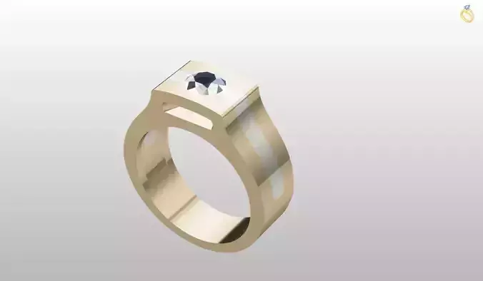 Mens Ring 3D print model 