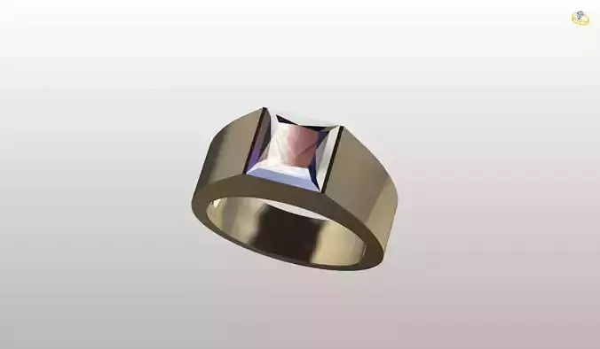 Mens Ring 3D print model 