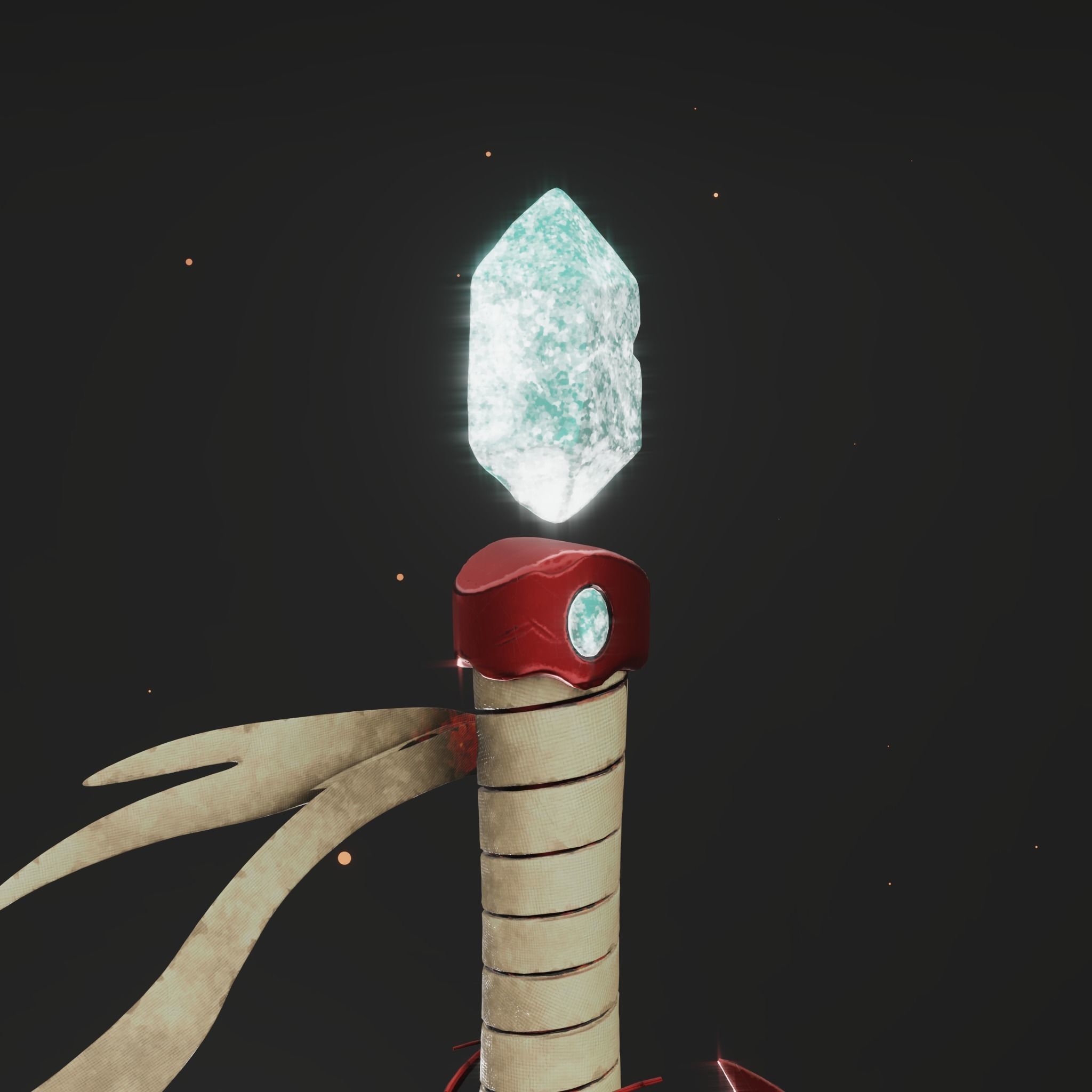 Stylized Dragon Sword Game Ready 3D Model Low-poly 3D model_4