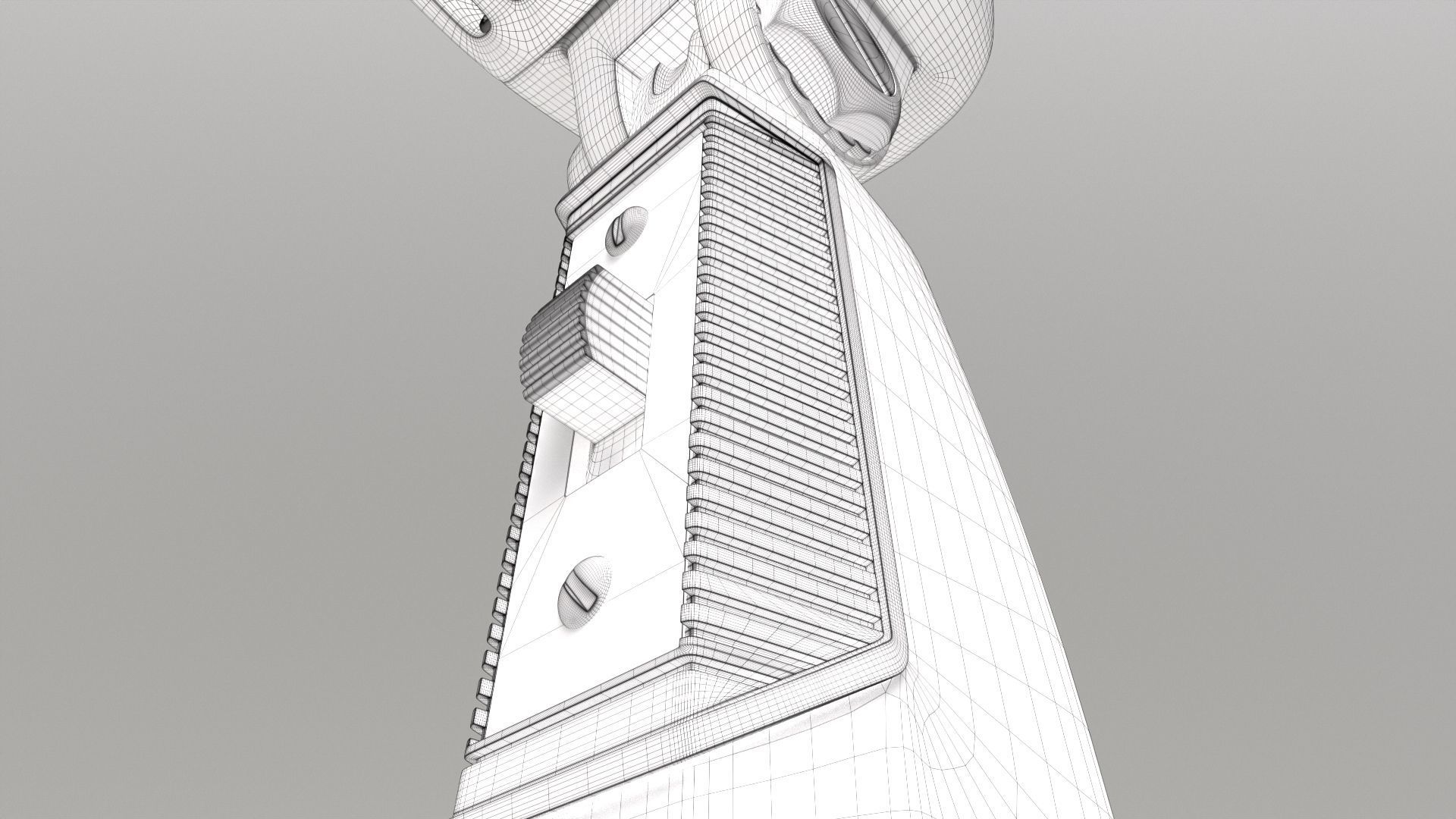 Vintage Style Microphone  3D model_16