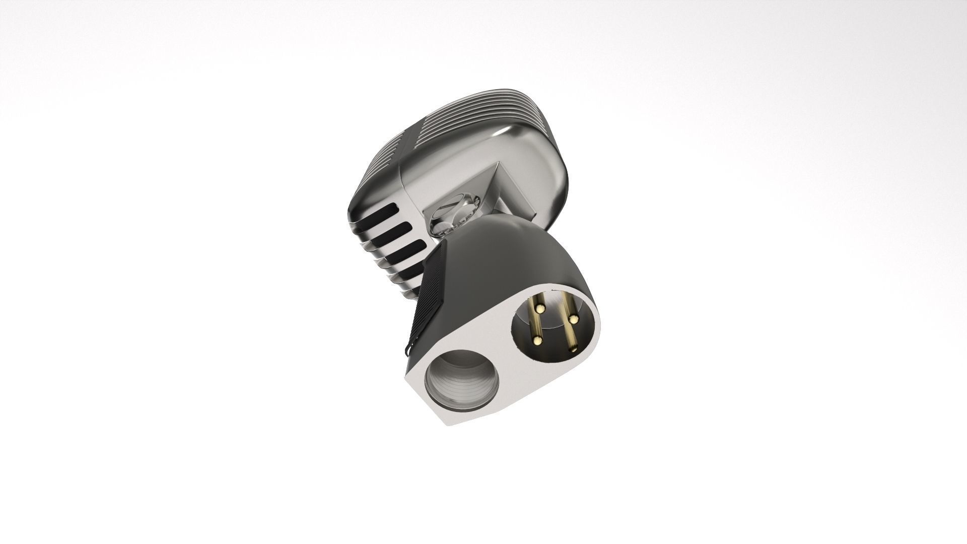 Vintage Style Microphone  3D model_8